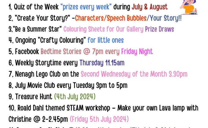 Nenagh Library Summer Stars Activity Programme
