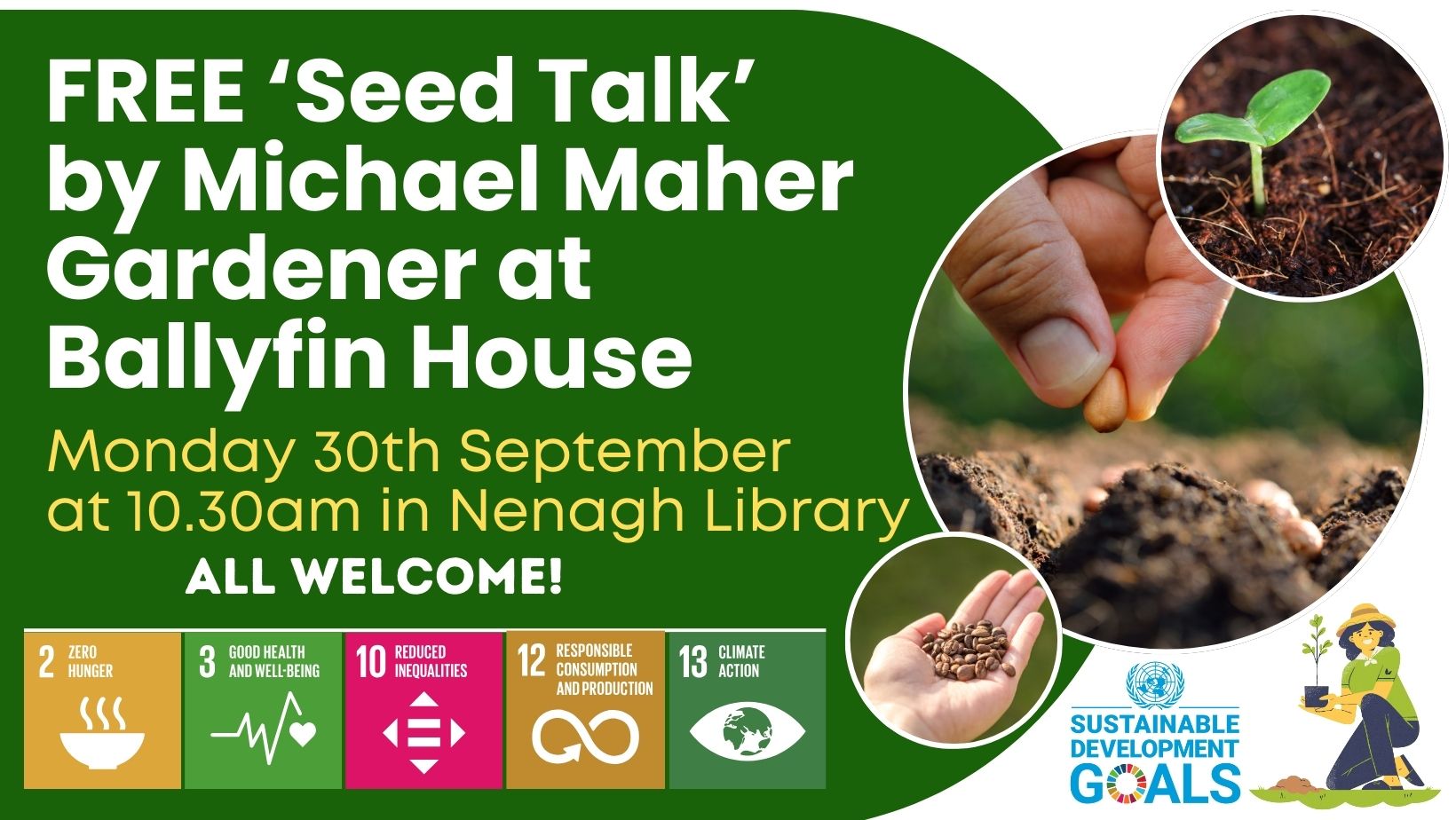 Seed talk in Nenagh Library 30th September 2024 10.30am All Welcome