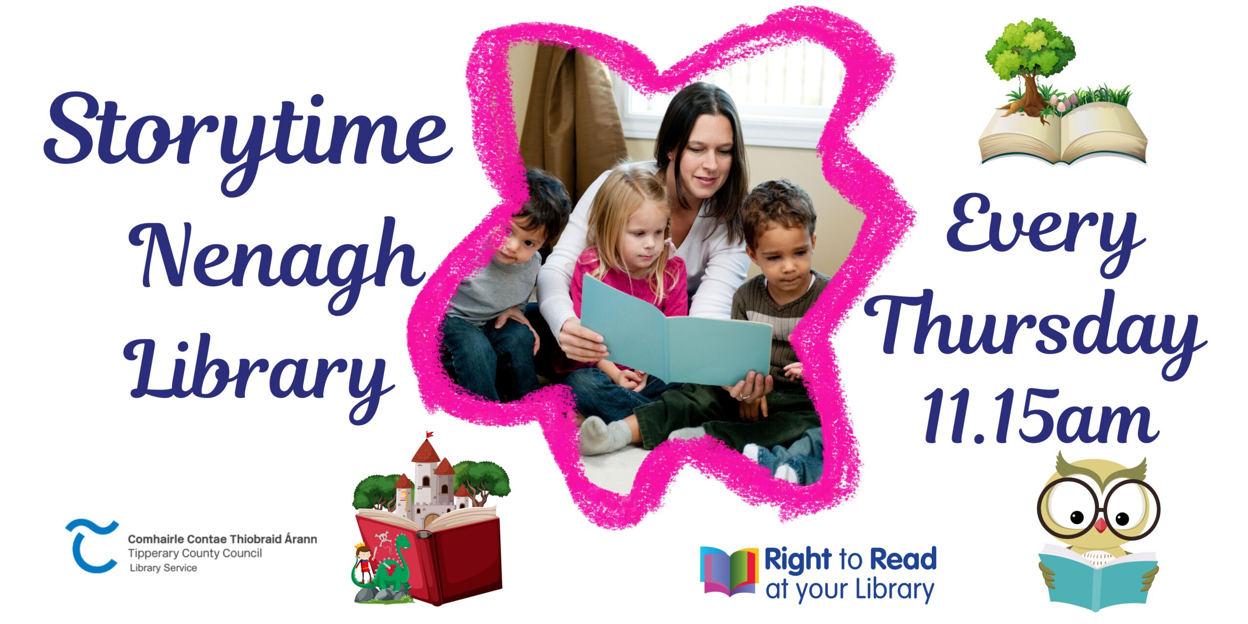 Storytime at Nenagh Library: The Adventure Goes On… Join us every Thursday at 11:15 AM for our delightful weekly Storytime!