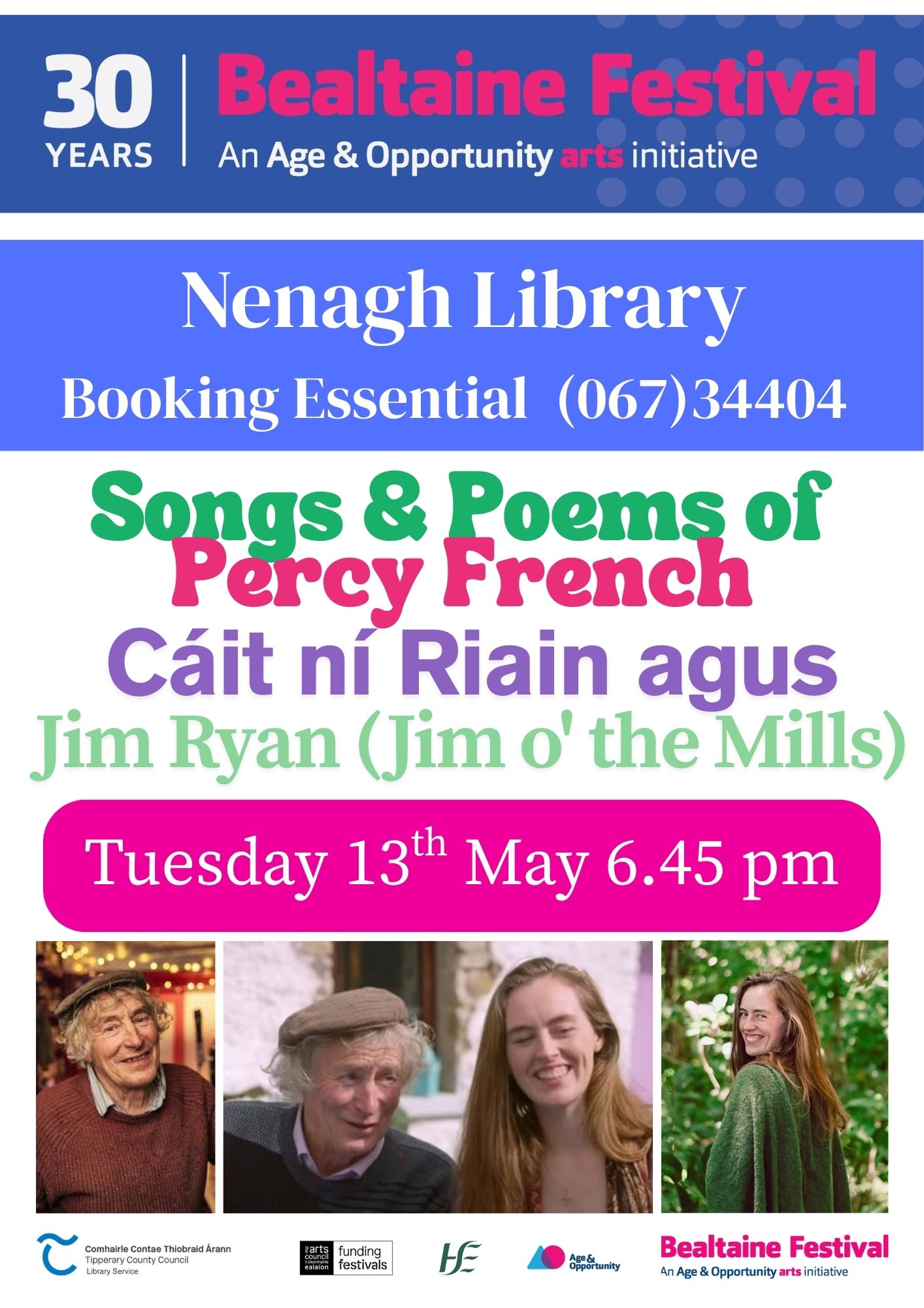 Poster of Cáit Ni Riain and Jim Ryan (Jim of the Mills)